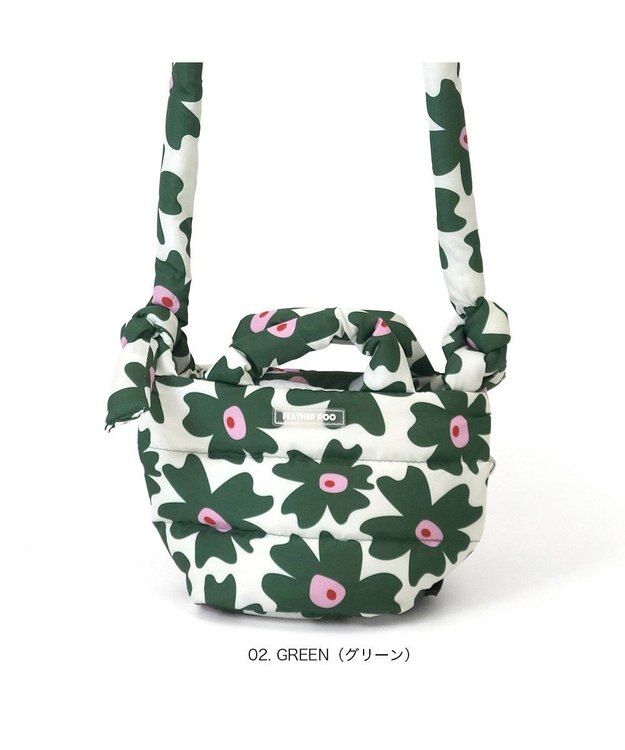 ROOTOTE 0697【弾む軽さフェザールー】FE.べビール―.フラワーRTG-A 02：グリーン