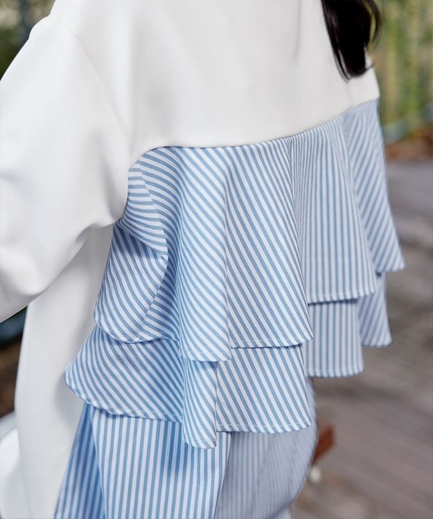 Tiaclasse 【洗える】バックフレアダイバープルオーバー オフホワイト