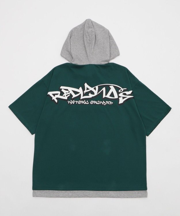 WEGO 【接触冷感/ユニセックス着用ITEM】エンボスロゴグラフィックTPK（SS） ダークグリーン