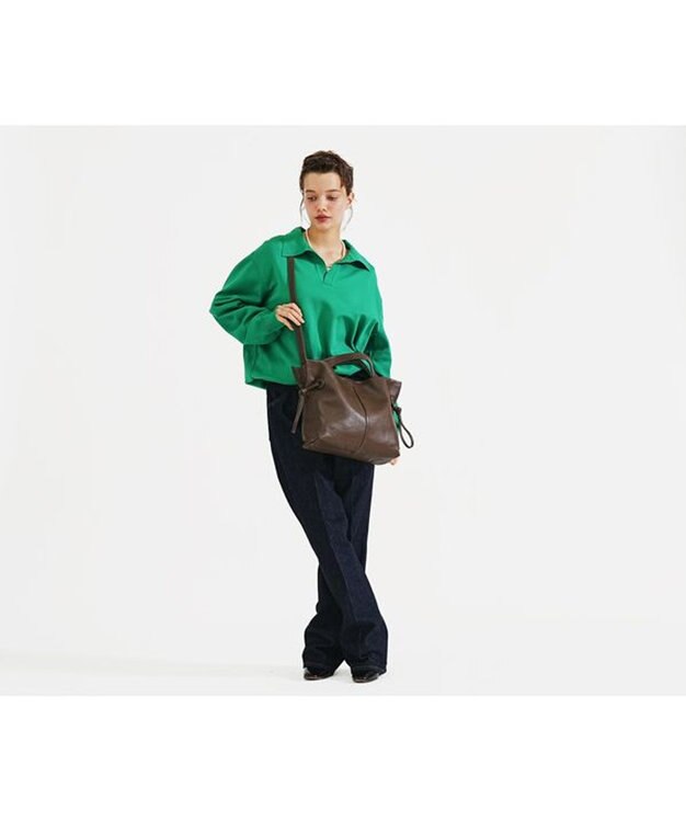 genten ソーロフィーネ 2WAYショルダーバッグ グレー