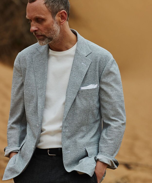 GOTAIRIKU 【日本製】定番 リネンチーフ ホワイト系