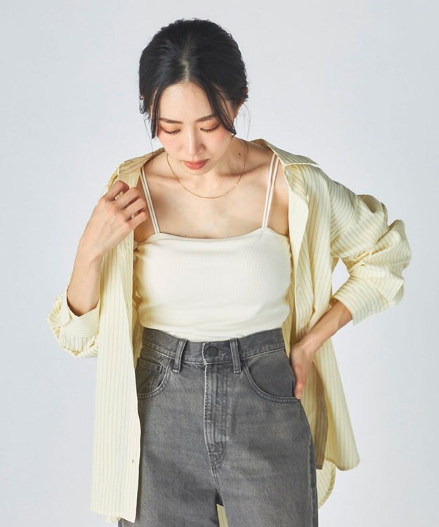 OP／FILA 【ocean pacific】デイリーオーバーサイズシャツ/UVカット イエロー