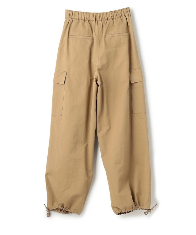 NAVE 【ReNave・セットアップ可/洗える】コットンリネンカルゼ  カーゴパンツ ベージュ系