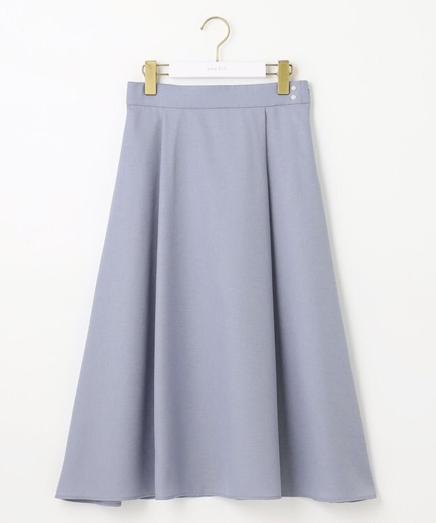 ANY SIS 【美人百花6月号掲載】スムージーポリエステル スカート ライトブルー