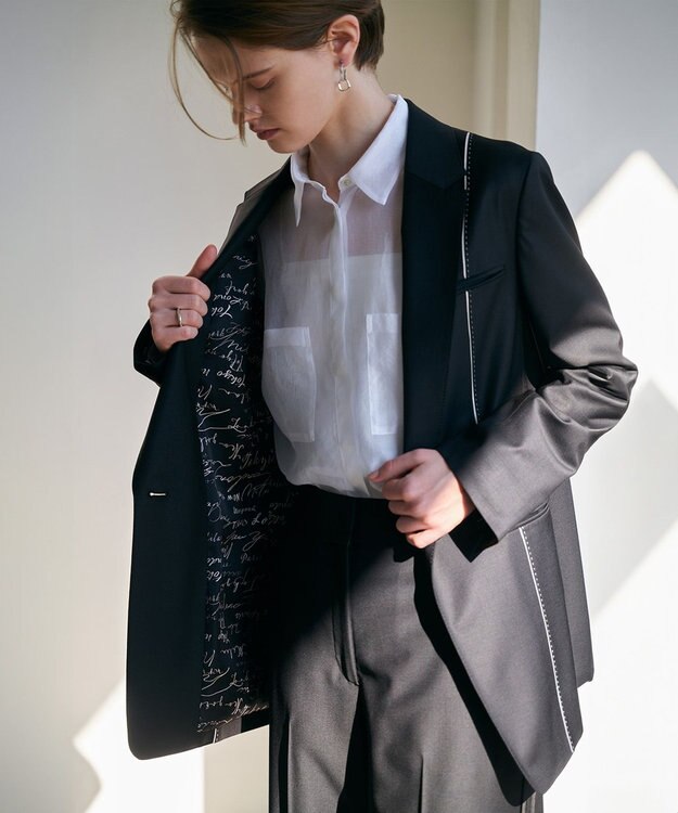 ICB ドライシアーオーガンジー シャツ オフホワイト