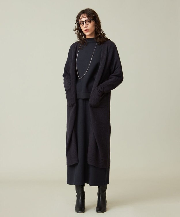 J.PRESS YORK STREET 【WOMEN】ボトルネックプルオーバー ネイビー系