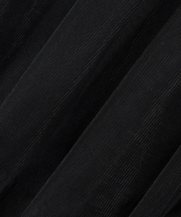 23区 S 【GOLD LABEL】チュール ギャザーブラウス ブラック系