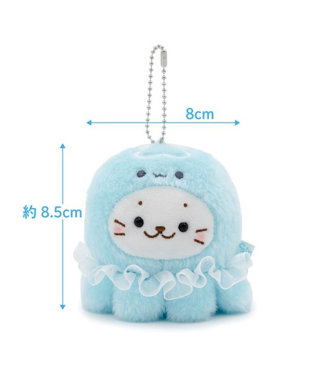 Mother garden しろたん ふわふわ キーホルダー 《くらげ》 単品 くらげ