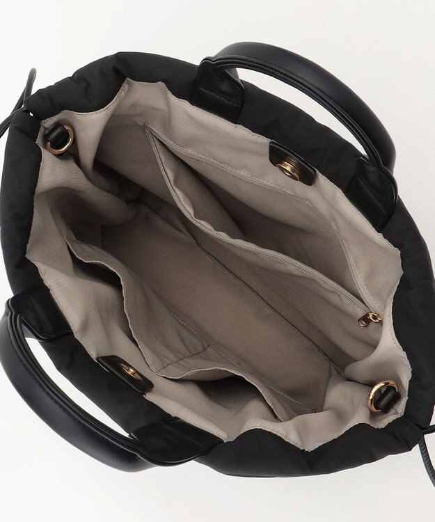 自由区 パディングキルトドロスト バッグ ブラック