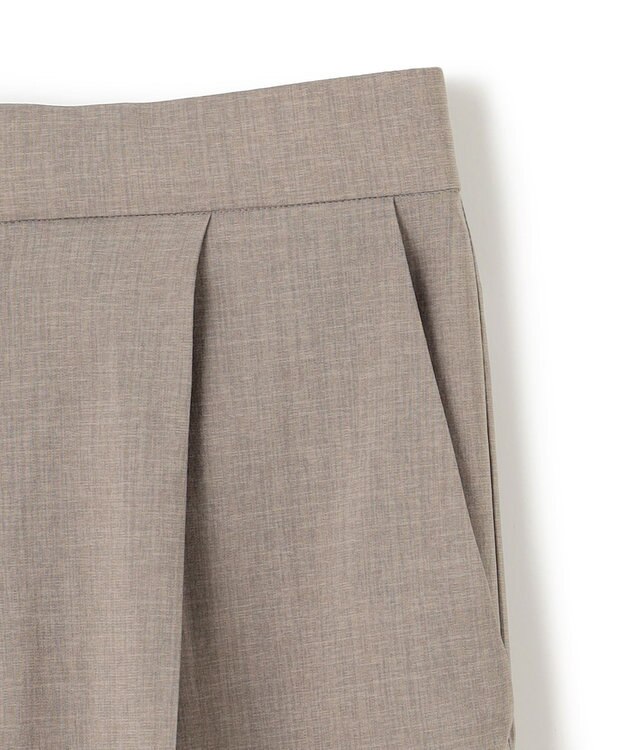 BEIGE， 【洗える/接触冷感/速乾/UVケア対応・Precious ９月号掲載】BATEAU / イージーウエストサイドスリットタックパンツ Taupe