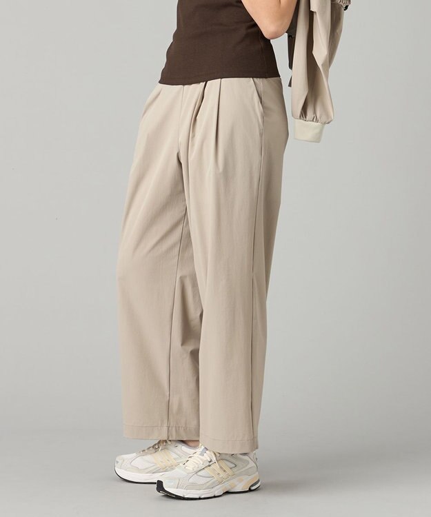 Chacott Chacott BALANCE UVケアタフタワイドパンツ グレージュ