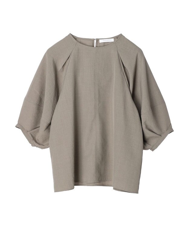 Green Parks 接触冷感　ラグランブラウス Dark Beige