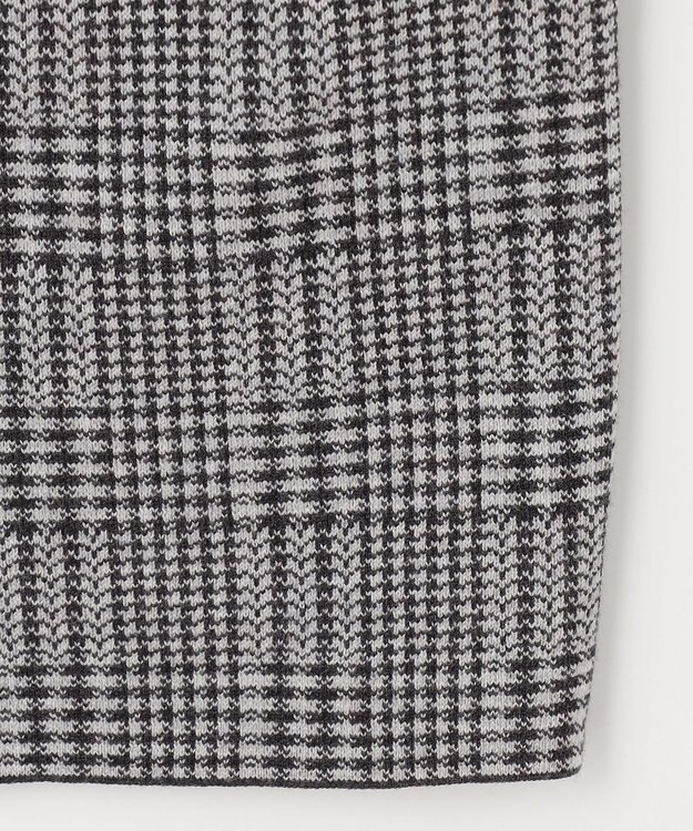 ANY 【洗濯機可】フーディーコーディガン チャコール×グレーグレンチェック