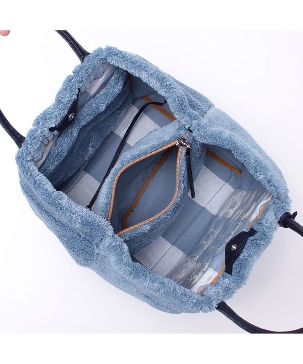 A.D.M.J. 【もこもこ】オスカー/コード刺しゅうキューブトート25cm(Dカン＋) BOSCO BLU