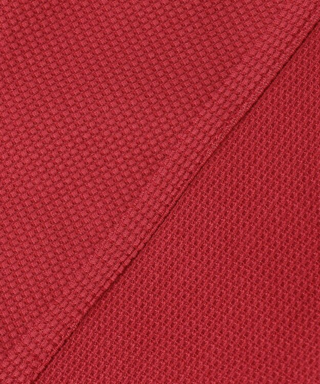 23区GOLF 【WOMEN】スクエアカノコ 長袖 ポロシャツ ワイン系