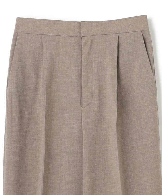 BEIGE， 【洗える/接触冷感/速乾/UVケア対応・Precious ９月号掲載】BATEAU / イージーウエストサイドスリットタックパンツ Taupe