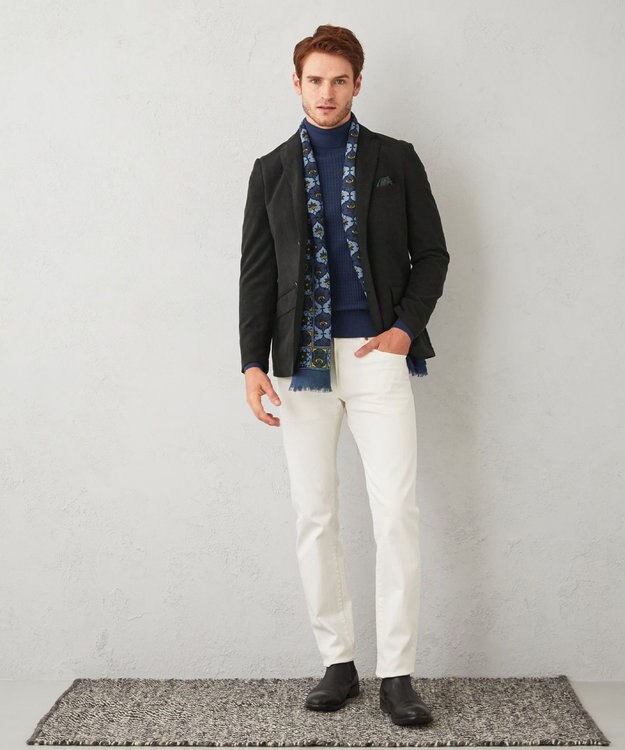 JOSEPH ABBOUD 【サスティナブル】オーガニックストレッチデニム ホワイト系