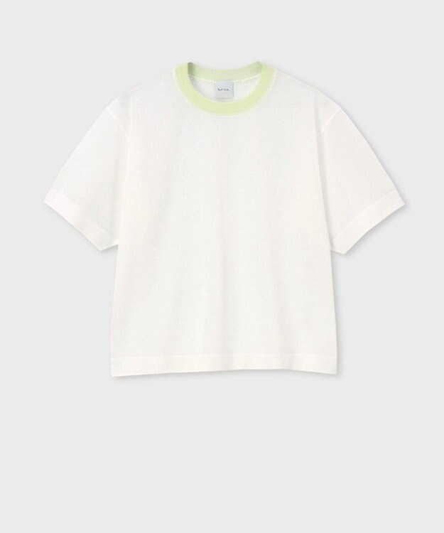 Paul Smith 【洗える】シアー 半袖 ニット ホワイト