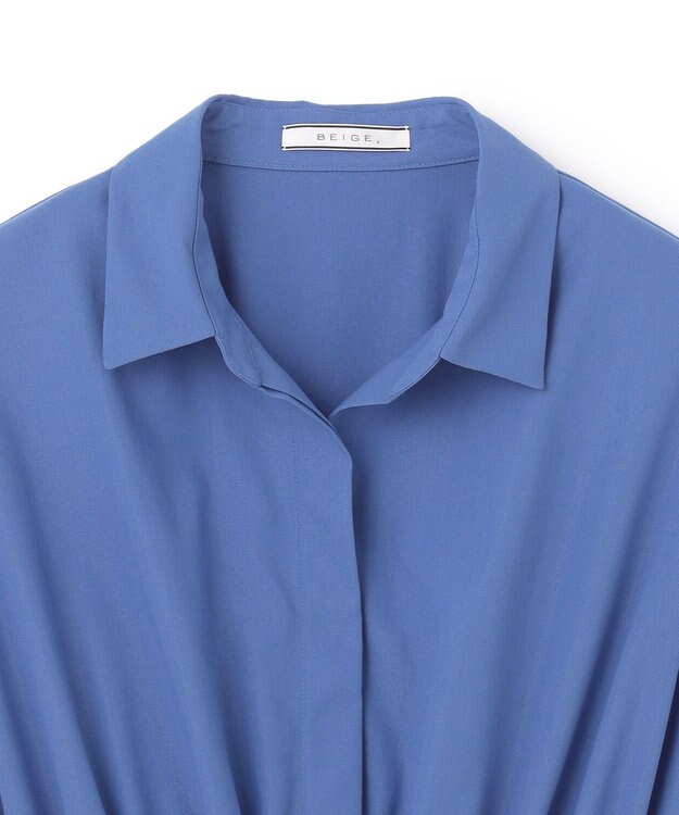 BEIGE， LUCILLE / ペプラムブラウス Blue