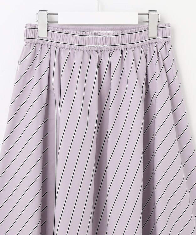 UNFILO ストライプスカート ライラック系1