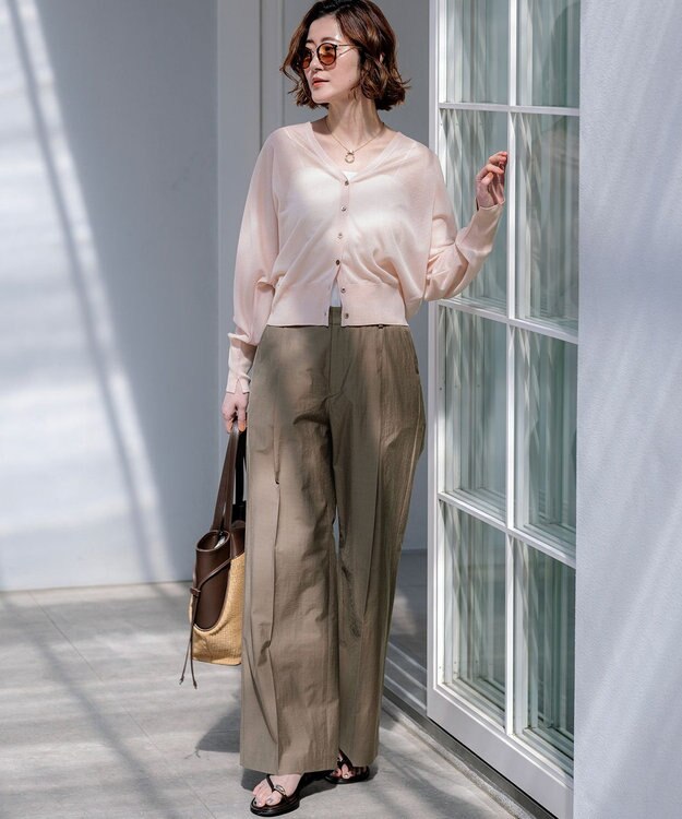 23区 【新色追加/見上愛さん着用】サムリング フラット サンダル ダークブラウン