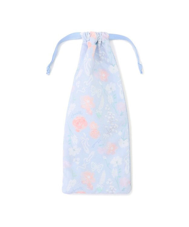 Chacott フラワー半メッシュ巾着S ベビーブルー