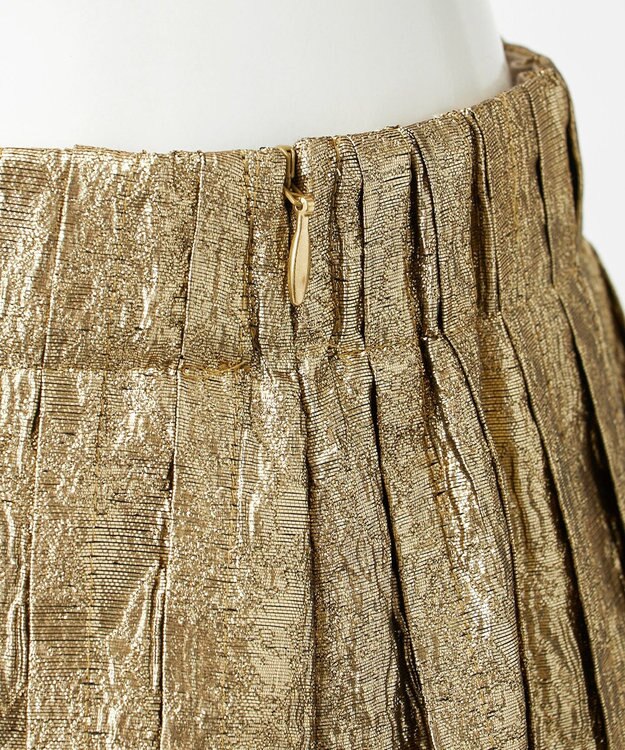 23区 S 【R(アール)】LIMONTAメタリックジャカード スカート ゴールド系