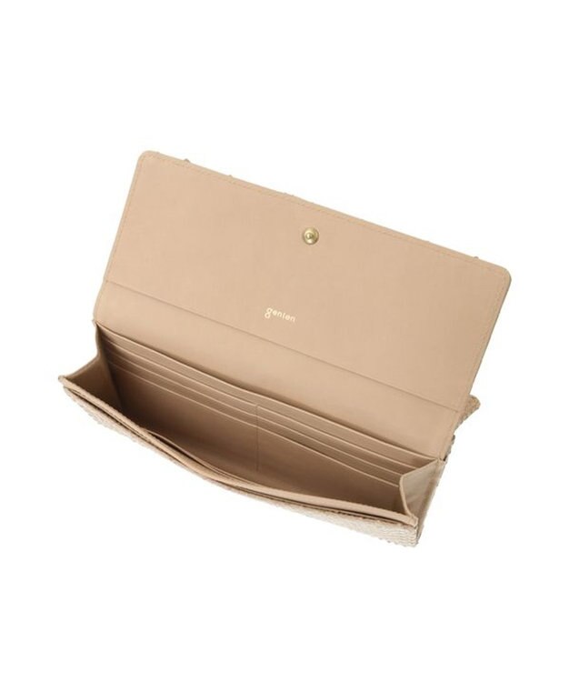 genten グレースパイソン 長財布 ベージュ