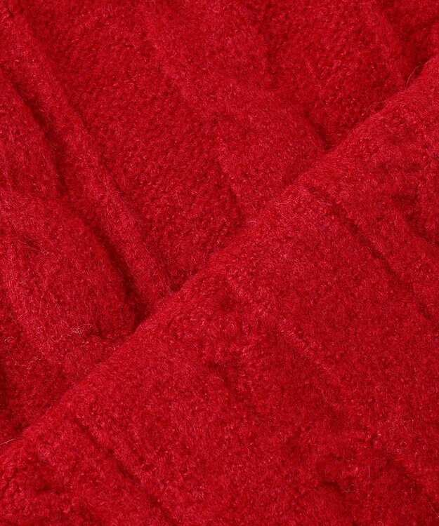 組曲 KIDS 【S-Lサイズ】 ケーブルニットカーディガン レッド