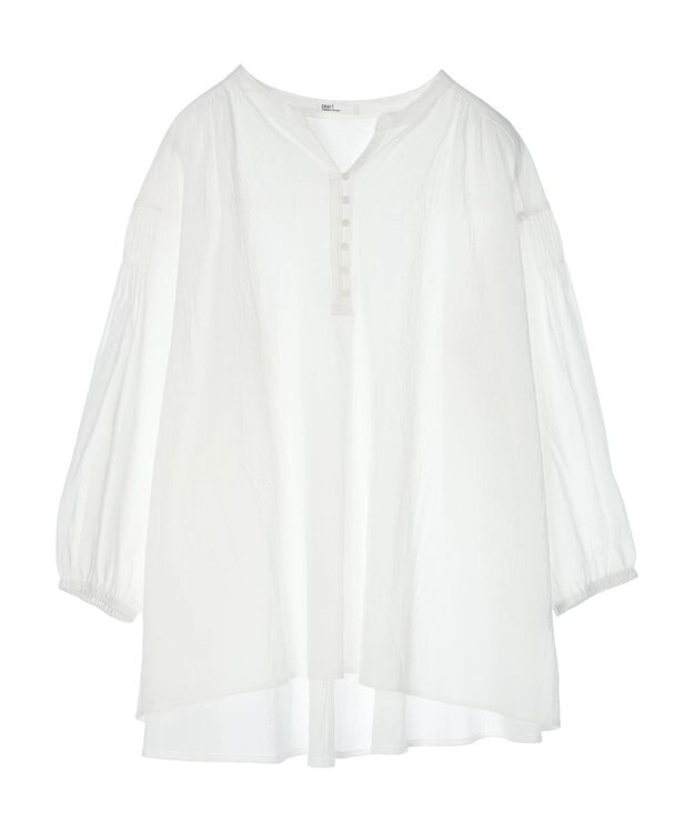 CRAFT STANDARD BOUTIQUE ジョーゼットスキッパーシャツ Off White