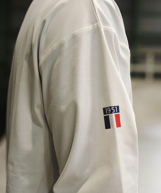 SHARE PARK MENS 【UVケア・吸水速乾・ストレッチ・軽量 】エンブレムTシャツ（L・XLサイズ） ホワイト系