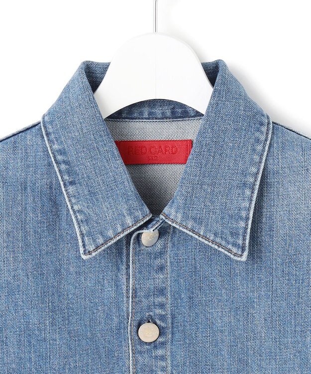 23区 【見上愛さん着用/RED CARD TOKYO×23区】クロップド デニム ジャケット ライトブルー
