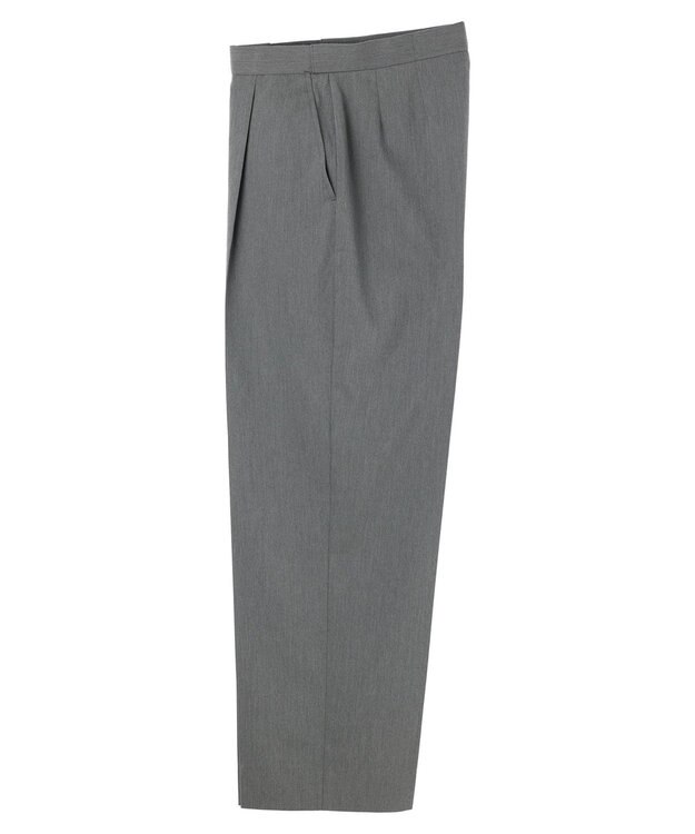 Green Parks きれいシルエットパンツII（ワイドストレート） Gray Mixture