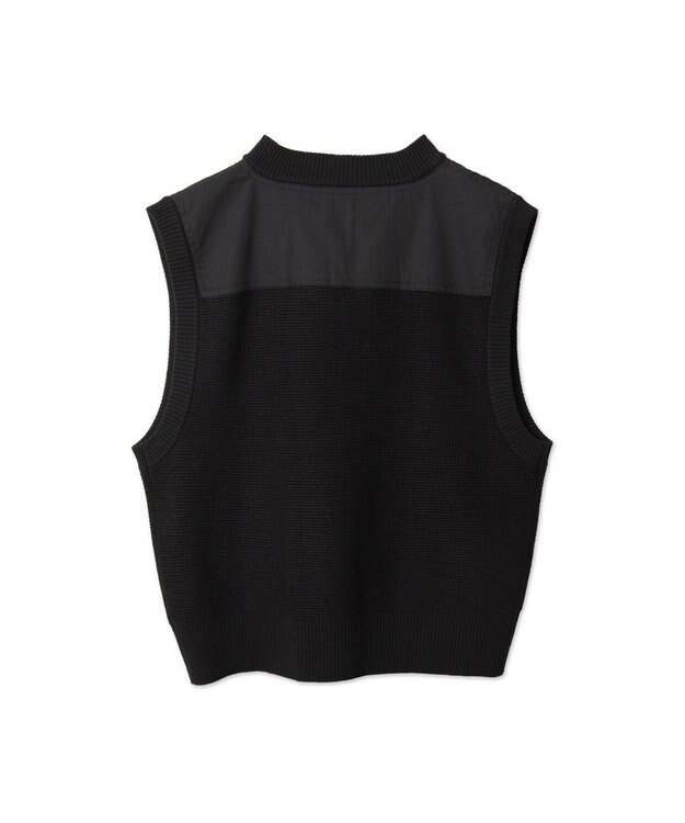 WEGO Vネックニットベスト ブラック