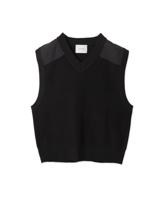 WEGO Vネックニットベスト ブラック