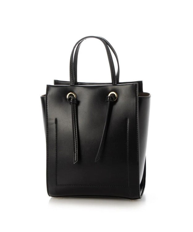 UNBILLION カシュカシュ cachecache / ノットハンドル縦長ミニトート ブラック