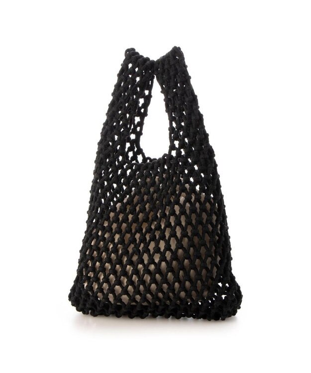 UNBILLION カシュカシュ cachecache / マクラメ2wayチェーンショルダー ブラック