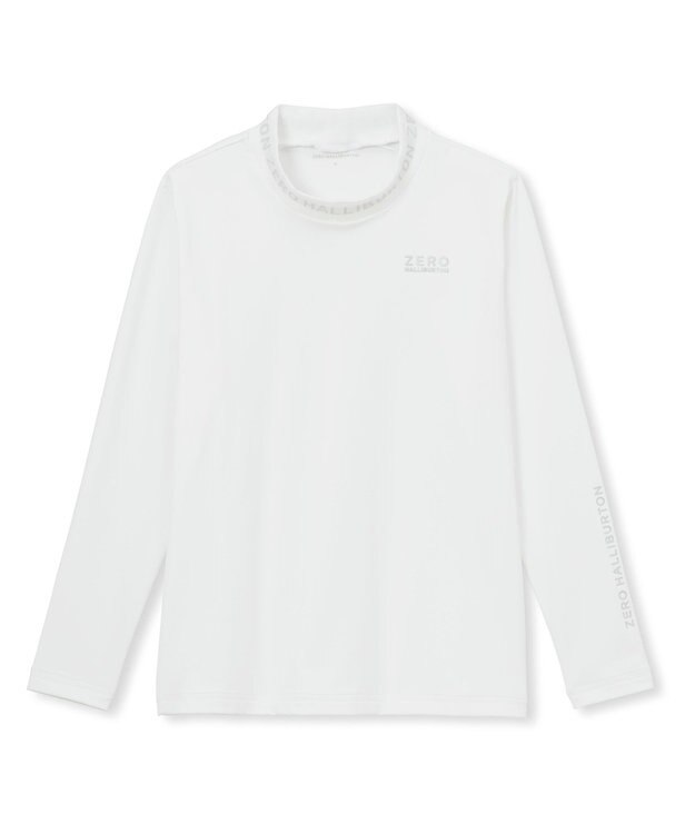 ZERO HALLIBURTON ZHG-W4b  デルタソロテックスロングリブモックネックTシャツ 82687 レディースゴルフ ホワイト