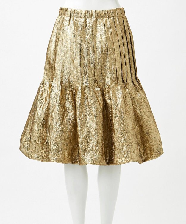 23区 S 【R(アール)】LIMONTAメタリックジャカード スカート ゴールド系