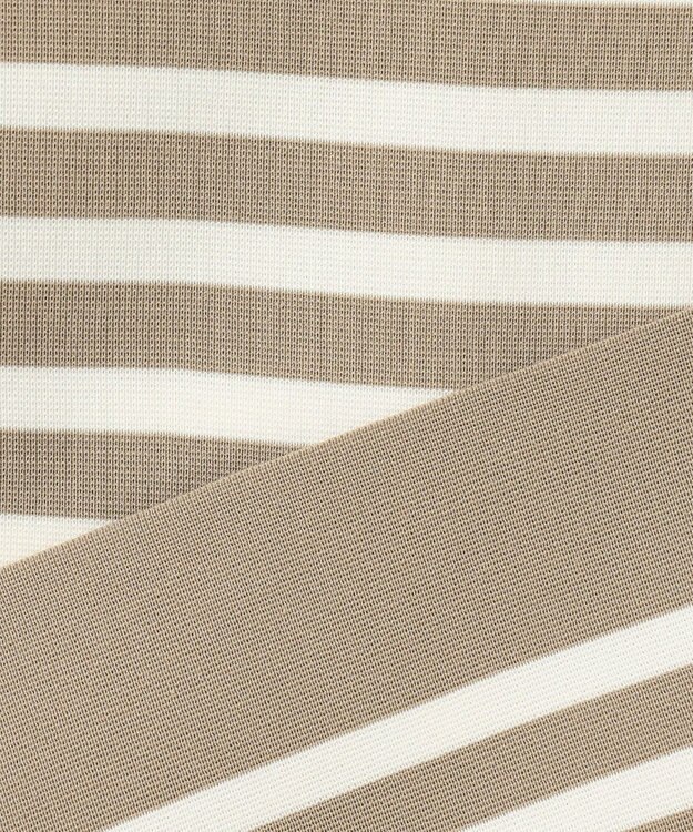 自由区 【WEB限定カラーあり・洗える】ドライコットンハイゲージプルオーバー ニット [WEB限定]ベージュ×オフ