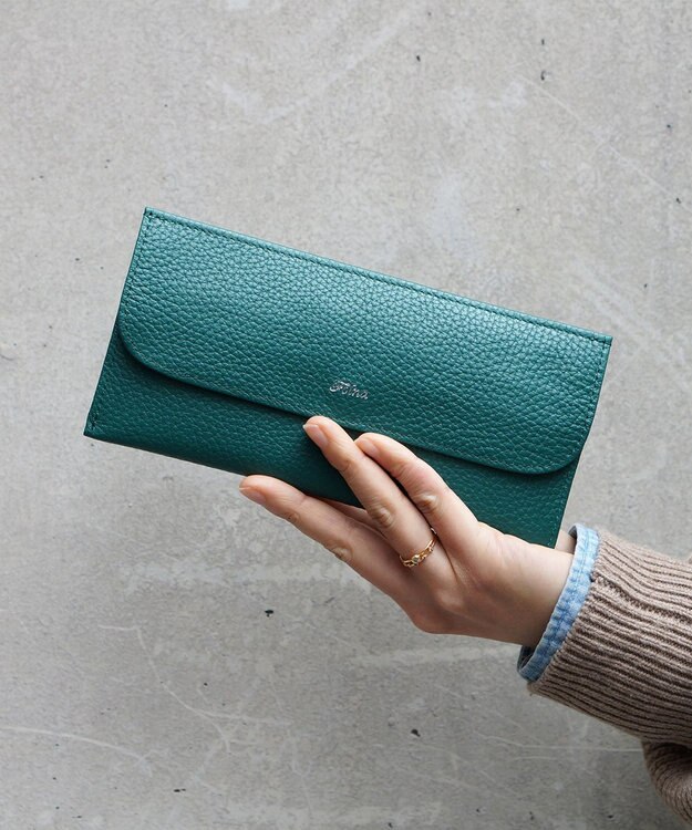 FOLNA RD アドリアレザー フラット長財布 ブラック