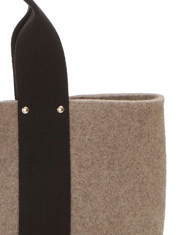 TOPKAPI 【TREASURE TOPKAPI】イタリアンフェルト テープコンビ トートバッグ 2023 グレージュ