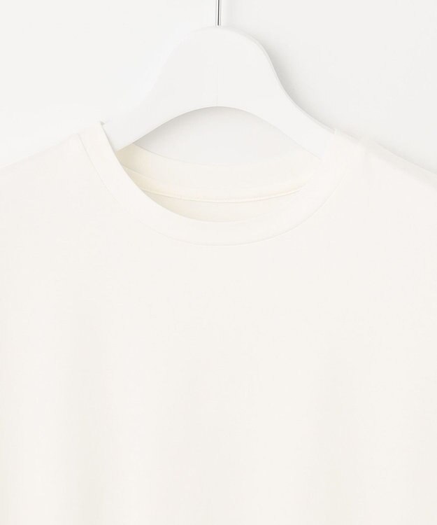 UNFILO L 【Oggi 6月号掲載】BEAUTY FORM フレンチスリーブTシャツ ホワイト