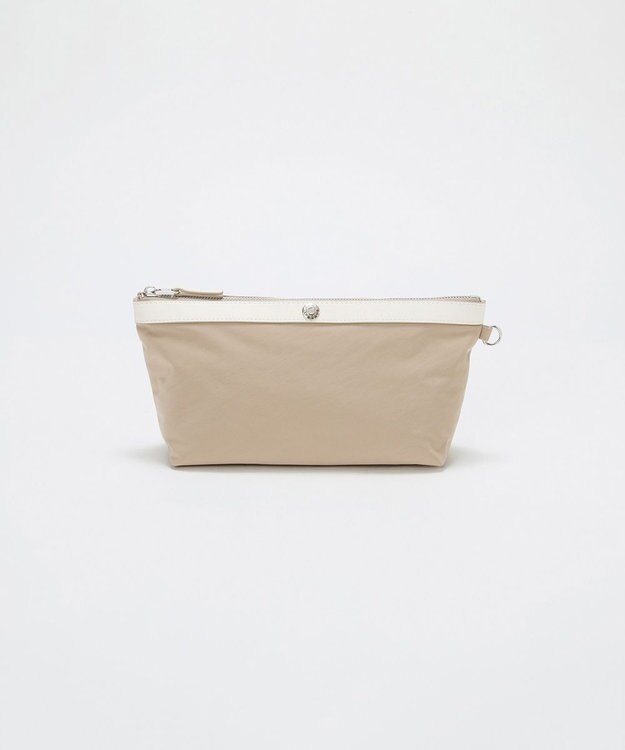 TOPKAPI 【Breath TOPKAPI】MORPH モーフ リンクルナイロン 舟形 ポーチ　撥水 ベージュ