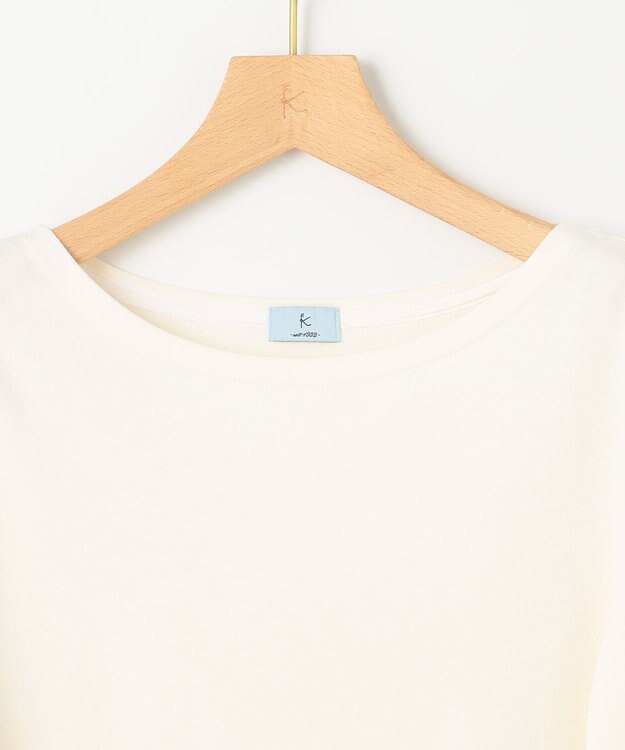 組曲 L ミニ裏毛ボリュームタックスリーブ カットソー アイボリー系