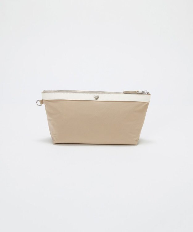 TOPKAPI 【Breath TOPKAPI】MORPH モーフ リンクルナイロン 舟形 ポーチ　撥水 ベージュ