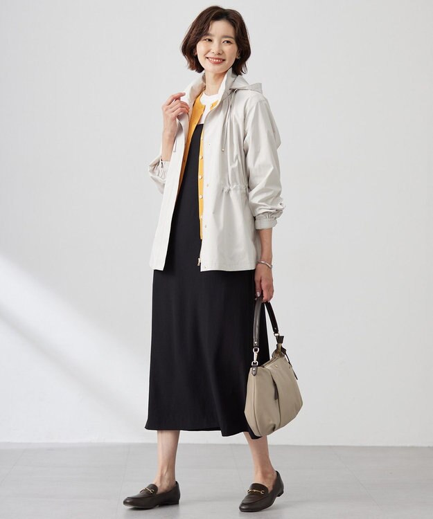 J.PRESS LADIES S 【撥水・洗える】Artirosa テントライン ショート丈 コート ベージュ系