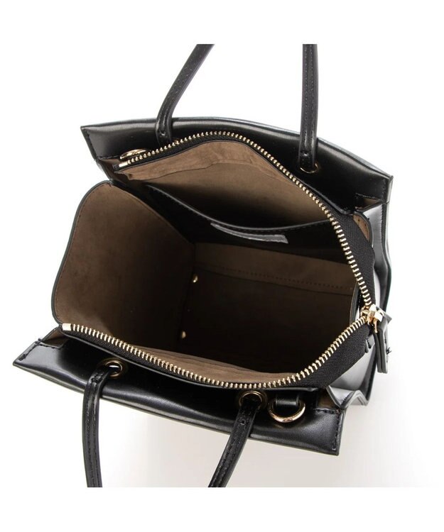 UNBILLION カシュカシュ cachecache / ノットハンドル縦長ミニトート ブラック