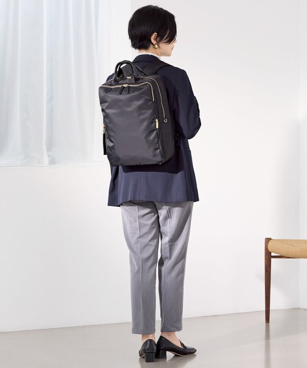 ACE BAGS & LUGGAGE ace. フィッテム レディースビジネスリュック エキスパンド A4 14.0インチPC 68684 エース ブラック