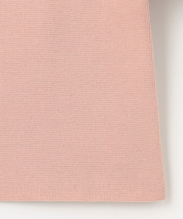 Feroux 【洗える】パールニットジャケット ピンク系